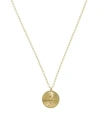 SAKS FIFTH AVENUE Medallion 14K Yellow Gold & Diamond Pendant Necklace