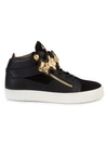 GIUSEPPE ZANOTTI Mid-Top Lace-Up Sneakers