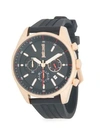 JUST CAVALLI Energia Stainless Steel Rubber-Strap Chronograph Watch