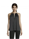 dressing gownRT GRAHAM WOMEN'S ALINA SOLID SILK TANK IN BLACK SIZE: XL BY ROBERT GRAHAM