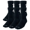 Nike Unisex Everyday Plus Cushioned Training Crew Socks (6 Pairs) In Black