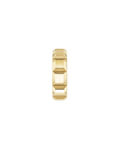 Boucheron Quatre Clou De Paris 18k Yellow Gold Single Huggie Hoop Earring