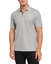 BURBERRY MEN'S EDDIE PIQUE POLO SHIRT, grey,PROD222154214