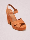 Kate Spade Grace Platform Sandals In Brick