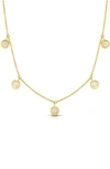 Roberto Coin Women's Diamond By The Inch 18k Yellow Gold & Diamond Dangle Necklace In Yellow Gold