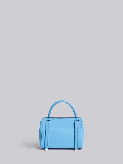 Thom Browne 3-strap Calfskin Mini Bag In Blue