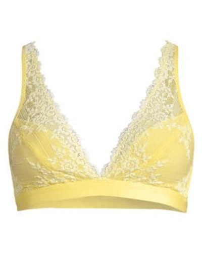 Wacoal Embrace Lace Soft-cup Bra In Pale Bananan White
