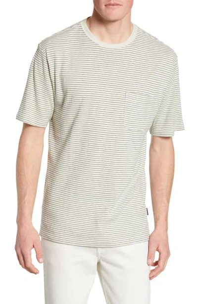 Patagonia Trail Harbor Stripe Pocket T-shirt In Long Plains Big/ Dyno White