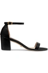 STUART WEITZMAN SIMPLE TEXTURED-LEATHER SANDALS