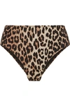 GANNI LEOPARD-PRINT BIKINI BRIEFS