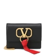 VALENTINO GARAVANI VRING LEATHER SHOULDER BAG,P00398367