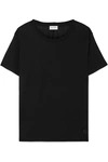 SAINT LAURENT ESSENTIALS APPLIQUÉD COTTON-JERSEY T-SHIRT