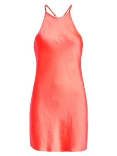 Alexander Wang T Wash & Go Mini Slip Dress In Pink