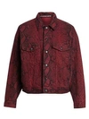 ALEXANDER WANG T Game Python Print Denim Jacket