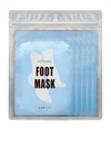 Lapcos Peppermint Cooling Foot Mask 5 Pack In N,a