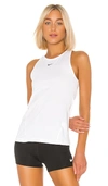 Nike Pro All Over Mesh Tank In White.