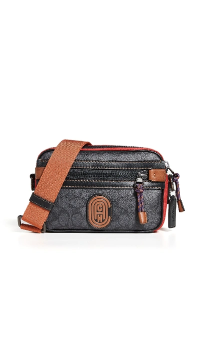 Coach Modern Active East West Crossbody Bag In Charcoal