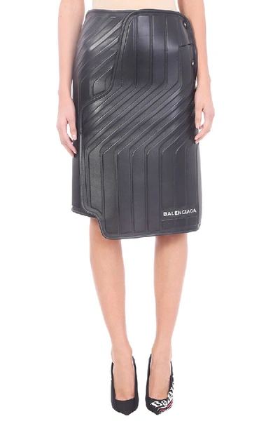 Balenciaga Car Design Leather Skirt | ModeSens