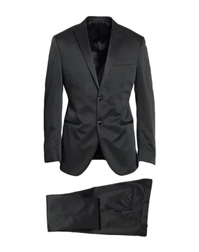 1911 Lubiam Cerimonia Man Suit Black Size 44 Polyester, Wool