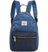 Herschel Supply Co Mini Nova Backpack In Faded Denim/ Indigo Denim