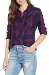 Rails Hunter Plaid Shirt In Magenta Iris Black