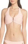 HEIDI KLEIN CORE D-G U-BAR HALTER BIKINI TOP,19RSMM0207