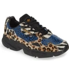 Adidas Originals Women's Falcon Mixed Media Lace-up Sneakers In White/ Black/ Gold Calf Hair