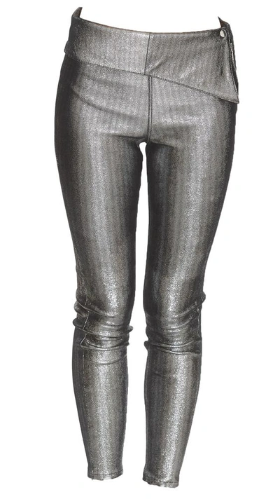 Rta Rumer Waistband Leggings In Silver