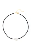 JOIE DIGIOVANNI GOLD-FILLED; SPINEL AND PEARL NECKLACE,752859
