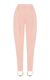 Aje Linen And Silk-blend Stirrup Pants In Pink
