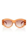 Holly Ryan Hr X Pared Eyewear Serra In Orange