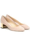 JIMMY CHOO JESSIE 40 SUEDE PUMPS,P00394158