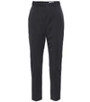 ALEXANDER MCQUEEN VIRGIN WOOL HIGH-RISE PANTS,P00399631