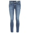 Ag Mari High Rise Slim Straight Jeans In 15 Years Shoreline In Blue