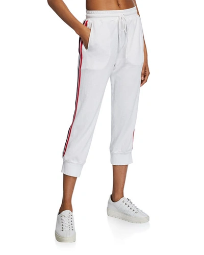 Xirena Simon Side-stripe Drawstring Sweatpants In White