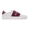 GIVENCHY WHITE & PINK ELASTIC URBAN STREET SNEAKERS