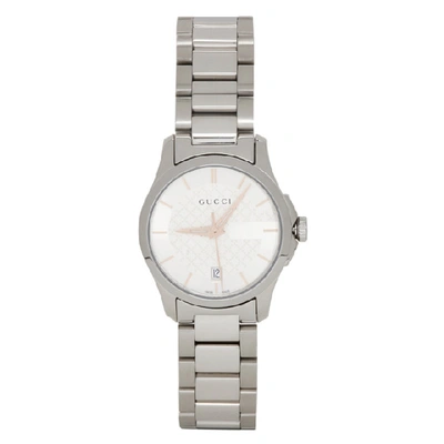 Gucci Silver Iconic G-timeless Watch
