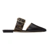 FENDI FENDI BROWN AND BLACK SABOT SLIPPERS