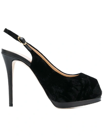 Giuseppe Zanotti Sharon Slingback Pumps - Black In Black