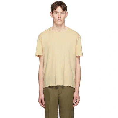 Our Legacy Ribbed T-shirt In Beige In Pl Ylw