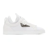 FENDI FENDI WHITE BAG BUGS KNIT SNEAKERS