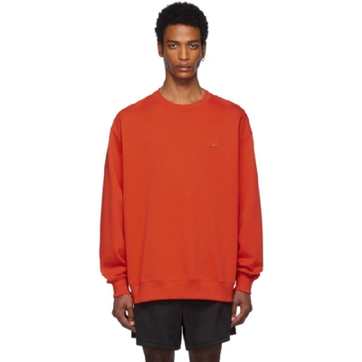 Acne Studios Face Patch Long-sleeved T-shirt - 橘色 In Red