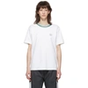 ACNE STUDIOS ACNE STUDIOS WHITE RIB COLLAR PATCH T-SHIRT