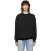 ACNE STUDIOS ACNE STUDIOS BLACK OVERSIZED PATCH SWEATSHIRT