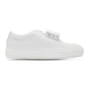 Acne Studios Adriana Plaque-detailed Textured-leather Sneakers In White