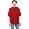 BALENCIAGA BALENCIAGA RED BB T-SHIRT