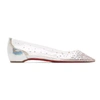 CHRISTIAN LOUBOUTIN TRANSPARENT PVC DEGRASTRASS FLATS