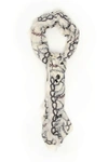 ALEXANDER MCQUEEN SKULL CHANDELIER SCARF,10962145