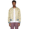 ROCHAMBEAU ROCHAMBEAU REVERSIBLE YELLOW BRAD PITT BOMBER JACKET