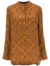 ANDREA MARQUES PRINTED SILK BLOUSE